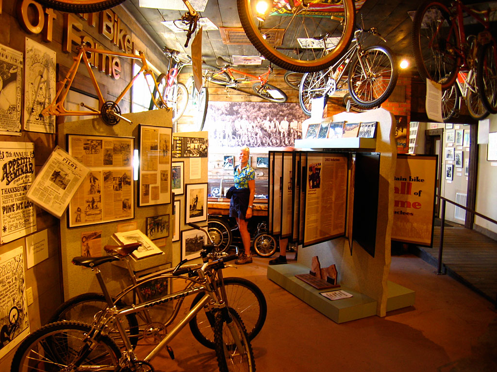 Carol and I paid a visit to the Mountain Bike Hall of Fame. Carol and I paid a visit to the Mountain Bike Hall of Fame.
