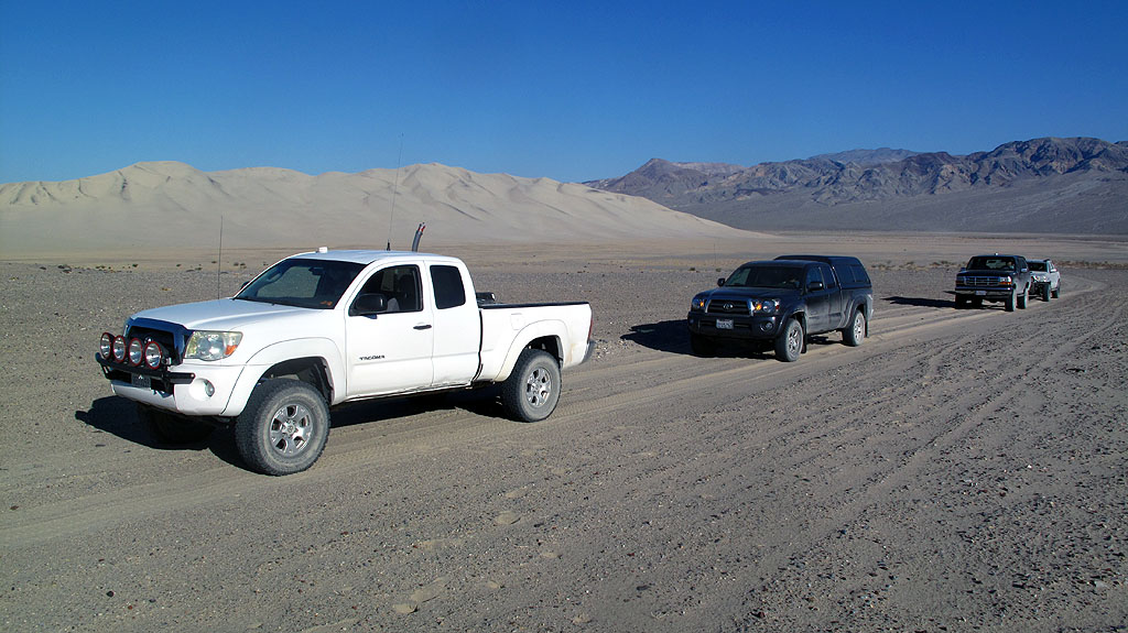 The backside of the Eureka Dunes. The backside of the Eureka Dunes.