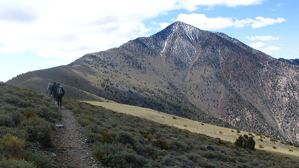 It had snowed two days before our ascent to Telescope - the dusting was mostly gone, except for the top of the mountain. It had snowed two days before our ascent to Telescope - the dusting was mostly gone, except for the top of the mountain.