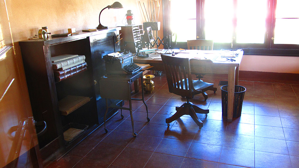 The telegrapher's office in the Depot. The telegrapher's office in the Depot.