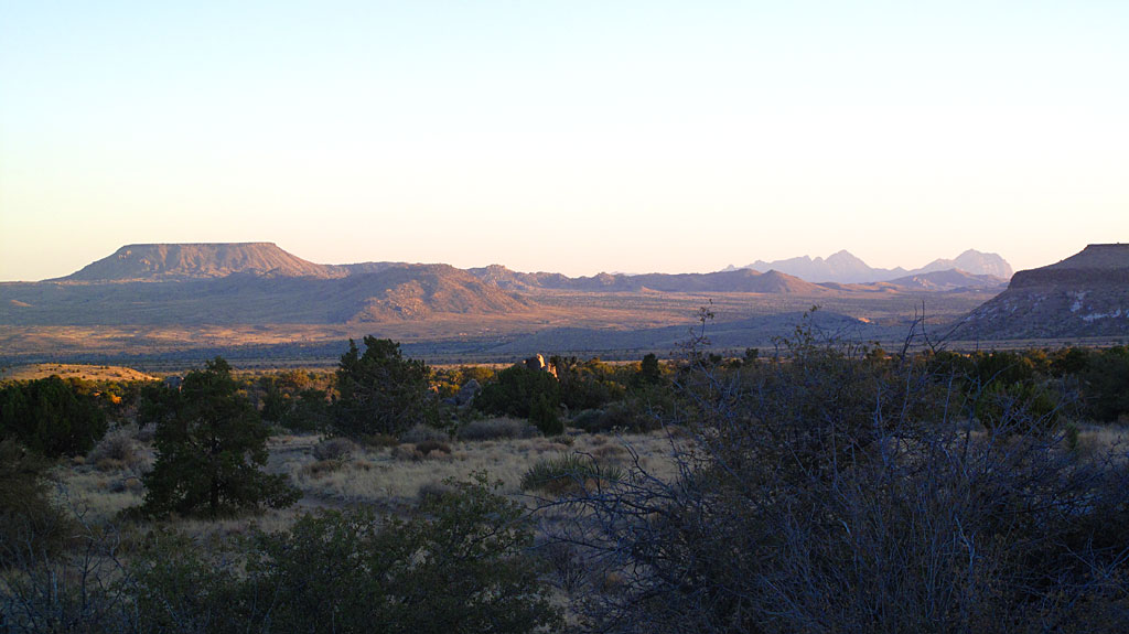 Sunset in Lanfair Valley, the location of our Saturday night camp. Sunset in Lanfair Valley, the location of our Saturday night camp.