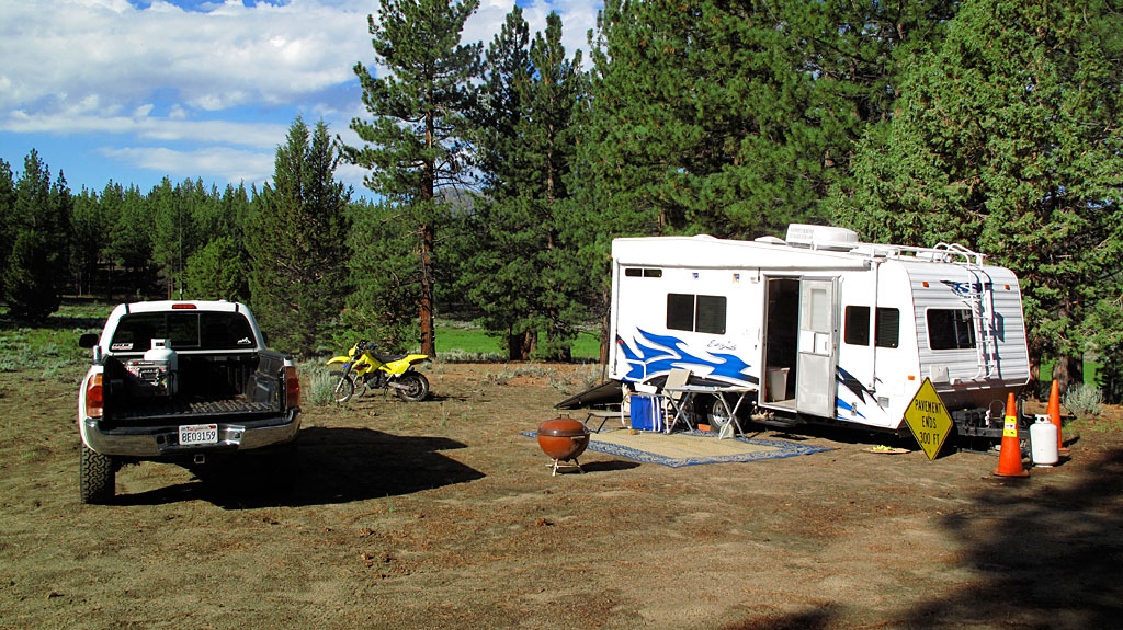 Camp site near Rodeo Flats.