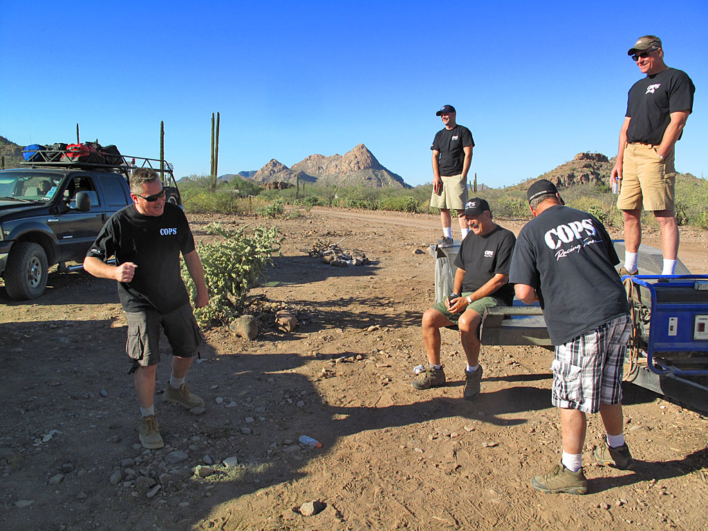 One of the things chase crews are good at: waiting, telling stories, and being patient. One of the things chase crews are good at: waiting, telling stories, and being patient.