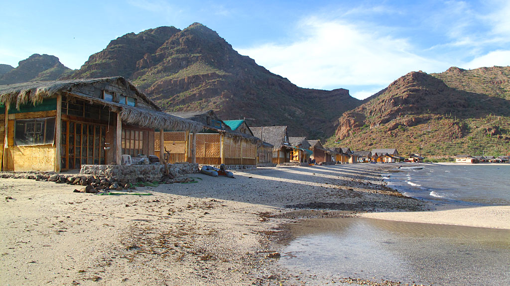 We visited Bertha's Restaurant for a couple ballenas at Playa El Burro, located right about here. We visited Bertha's Restaurant for a couple ballenas at Playa El Burro, located right about here.