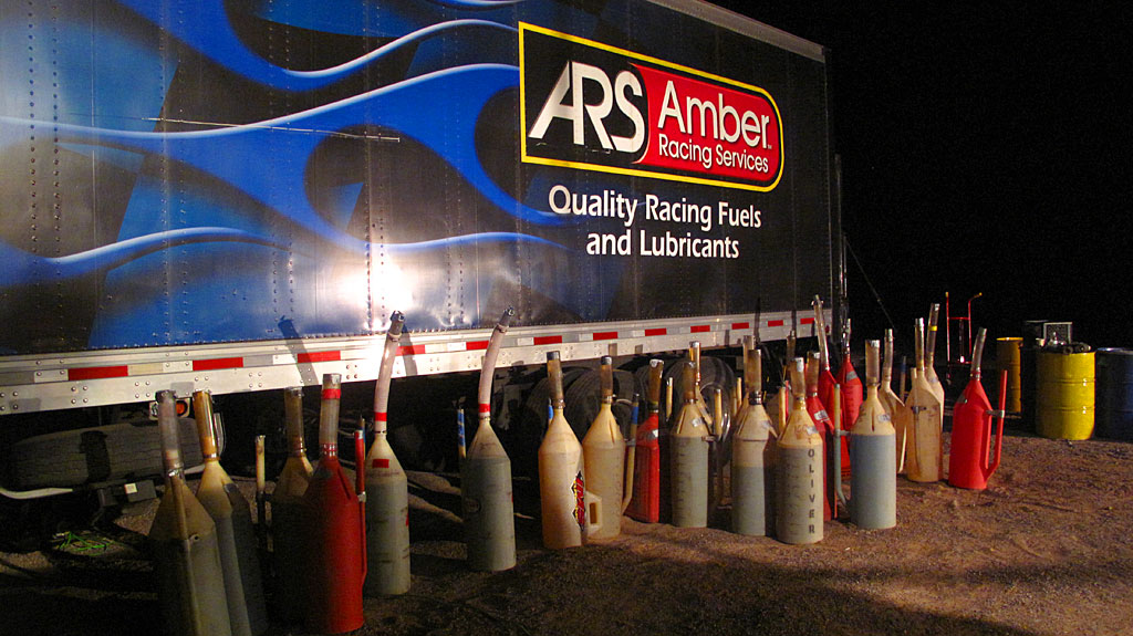Staged race fuel at the BFG pits near La Purisima, RM750. Staged race fuel at the BFG pits near La Purisima, RM750.