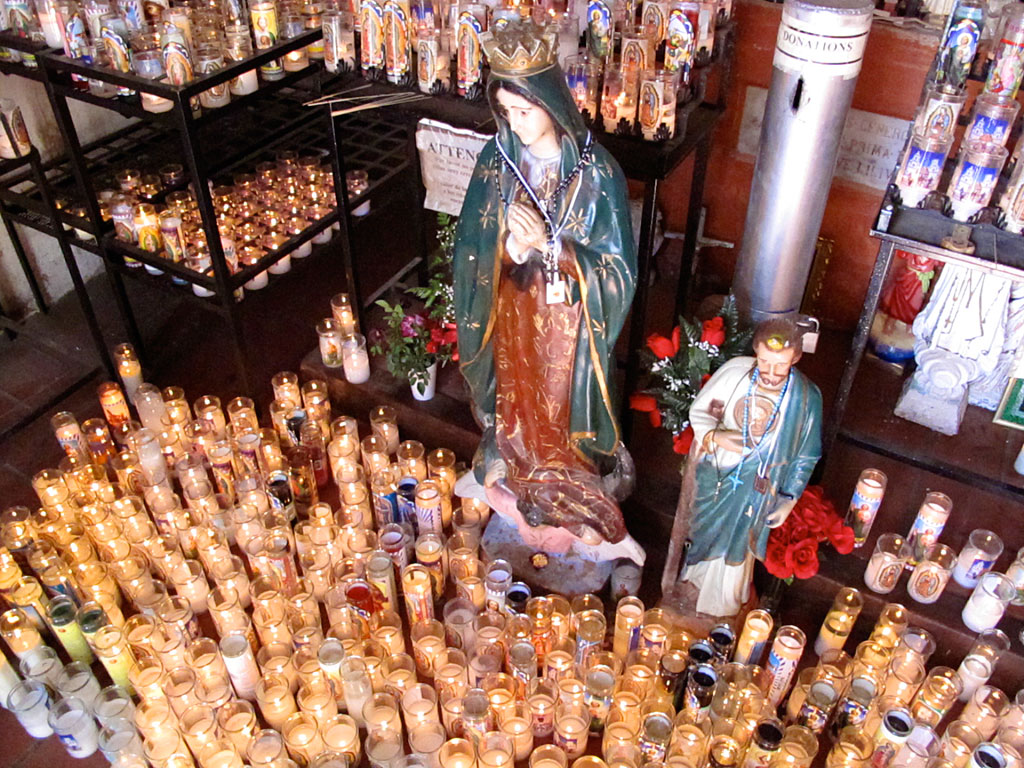 Catholic stuff with even more candles. So many candles in fact, that the room was very warm. Catholic stuff with even more candles. So many candles in fact, that the room was very warm.