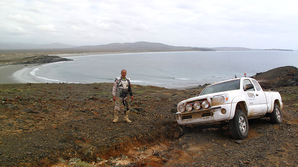 This unfortunate rider's bike blew a motor at our location, turning him into a pedestrian. We helped him out with a five-mile ride, down-course, to Baja Pits. This unfortunate rider's bike blew a motor at our location, turning him into a pedestrian. We helped him out with a five-mile ride, down-course, to Baja Pits.