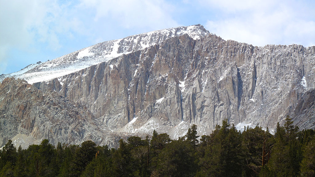 From Cottonwood Lakes, we had a great view of Mt. Langley, 14,042', standing almost 3,000' above our picture-taking location. Langley is the southern-most of the 14ers.