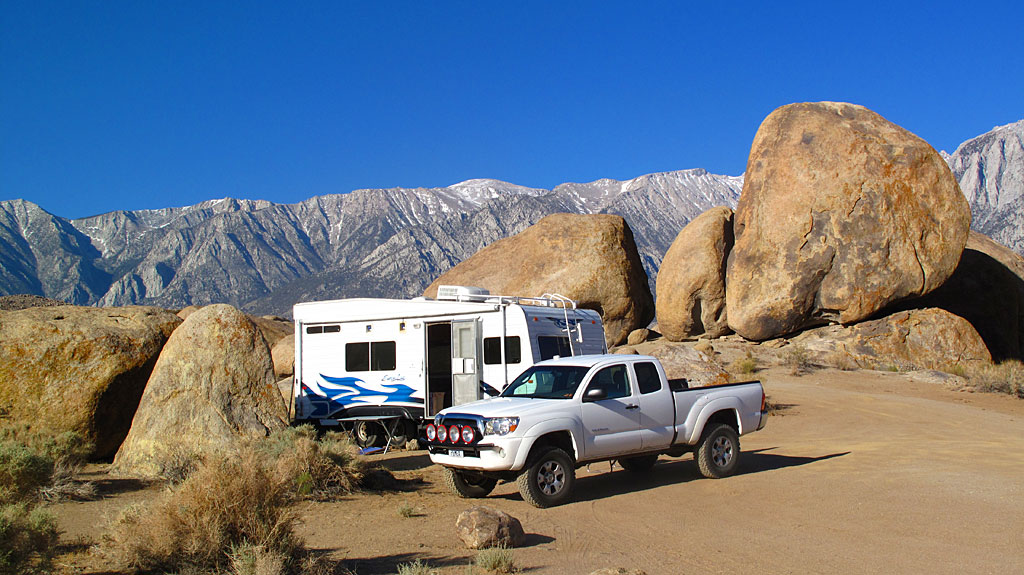 Our dispersed camp site was surrounded by rocks of all sizes - perfect if you're into bouldering or if you're a kid.