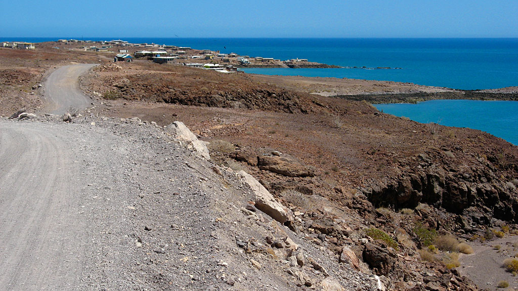 Looking back at Puertecitos as we venture south. There's 60 miles of dirt road between here and Gonzaga.