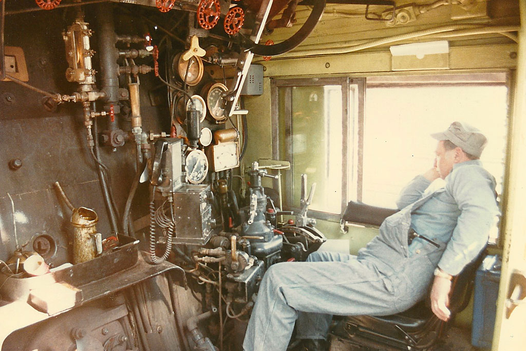 As an actual working Fireman, I met the Engineer who was a nice guy. Like me, he did lots of sitting and waiting waiting for the film crew to set up for the next shot.