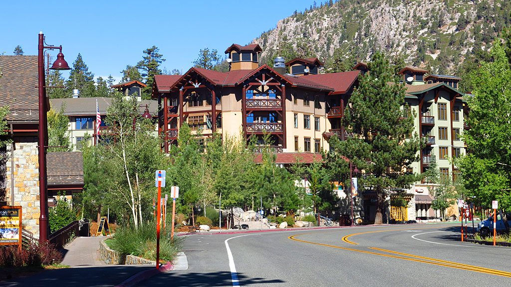 The Village in Mammoth Lakes was a ghost town after the mountain bikers left, and before the snow and skiers arrive. Many workers in town take advantage of the down-time to flee the town.