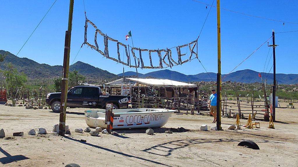 Steve and I stopped at Coco's Corner to say hello to Jorge and give him some stuff we'd brought. In exactly a week, the Baja 1000 would be invading Coco's, 400 miles from the start in Ensenada.