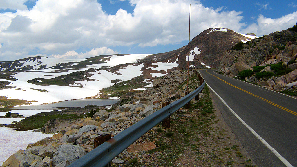 Beartooth Pass, Montana in July, a little over 11,000' elevation.