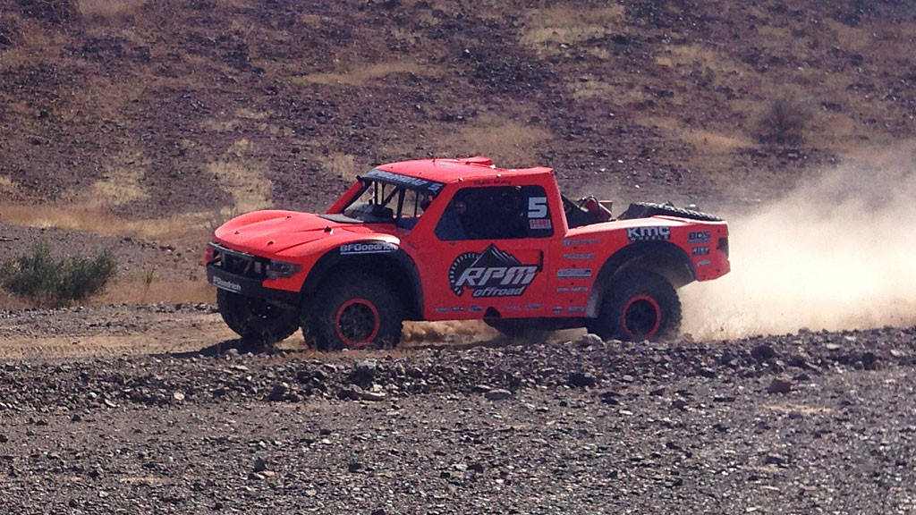Clyde Stacy’s #5 RPM Racing Chevy Rally Truck was first on the course at RM85 with a several-minute lead on the number two position. He ultimately finished third.