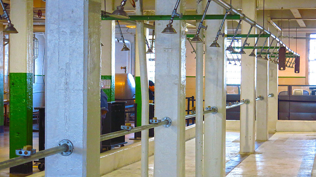 Apparently, Alcatraz was the only federal penitentiary which provided hot showers for its inmates.