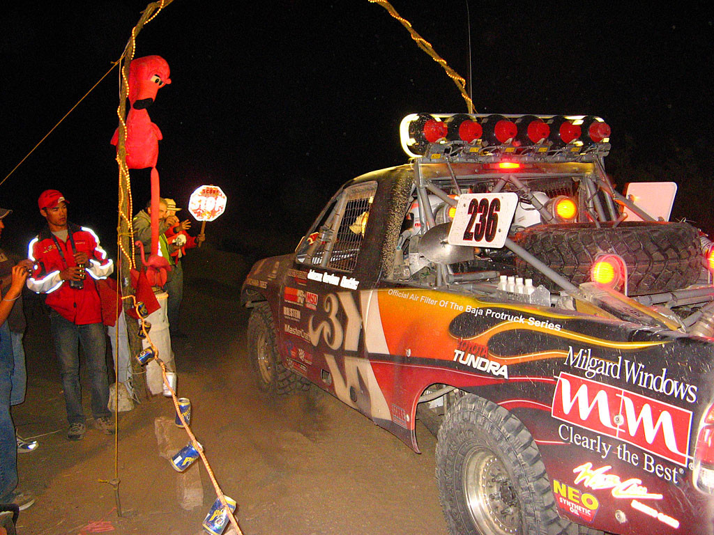 Rick L. Johnson passing through Checkpoint 3.