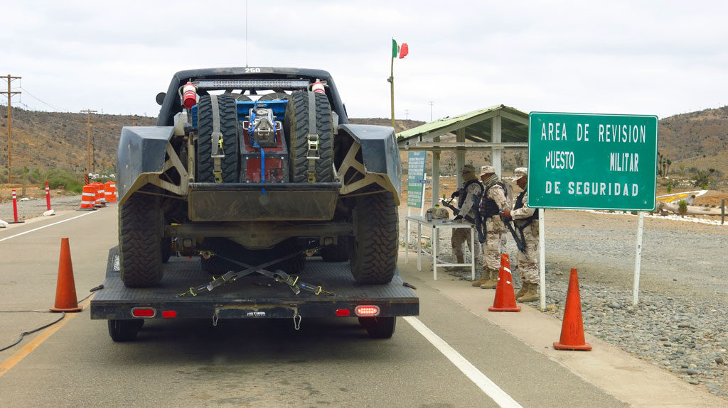 Passing thru one of the handful of military checkpoints along Highway 1 - homeward bound.