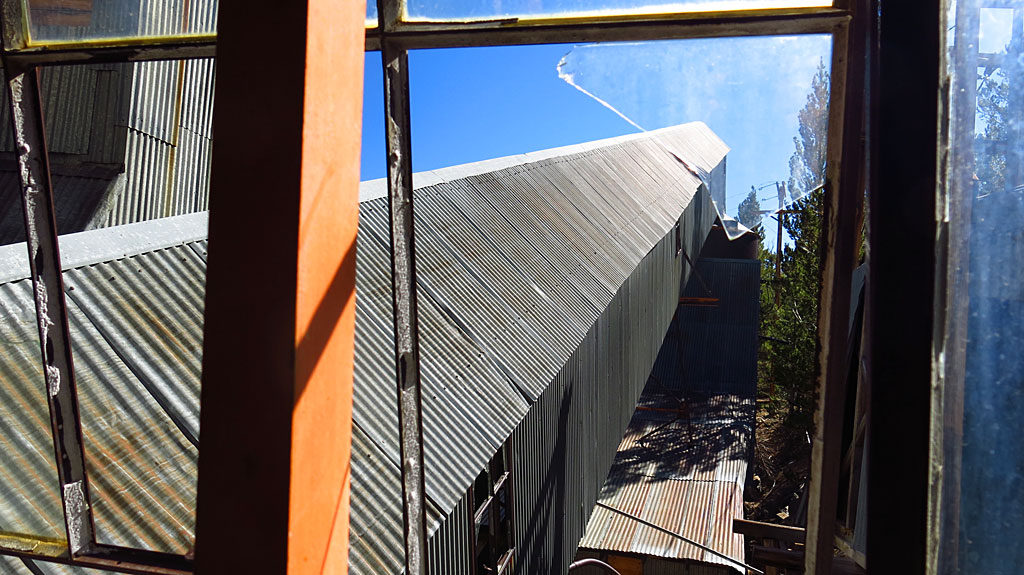 A covered conveyor belt.