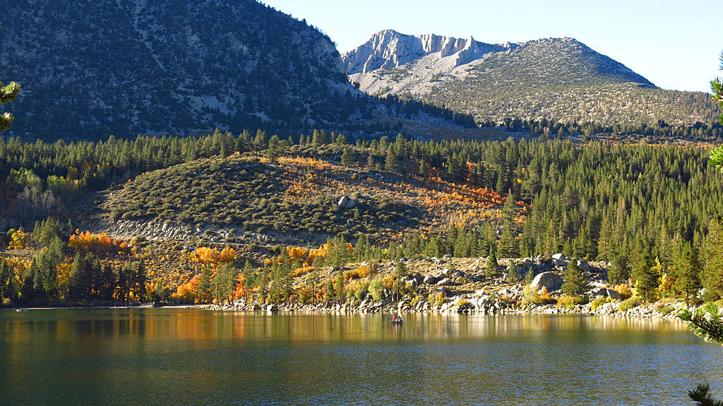 Looking west across Rock Creek Lake.
