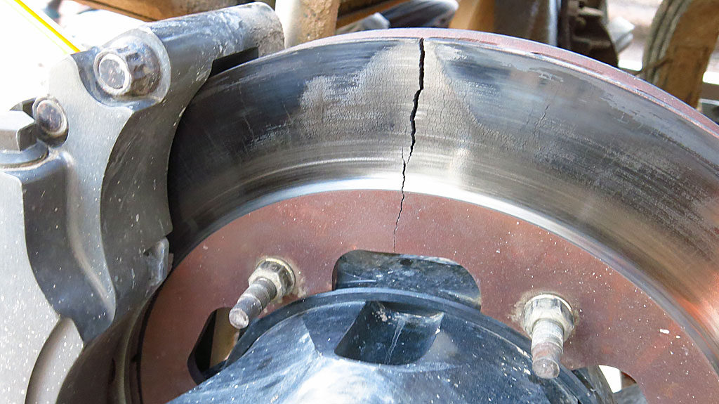 High temperatures created brake rotor issues -- they were identified and fixed.