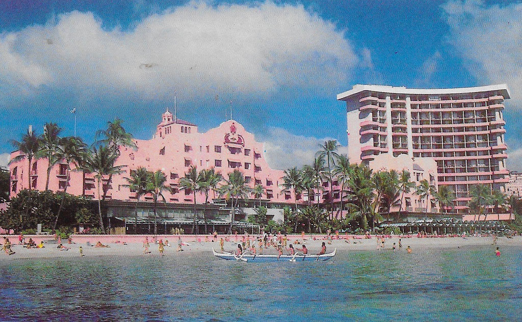 On back: The Royal Hawaiian -- The Hotel on Waikiki Beach.