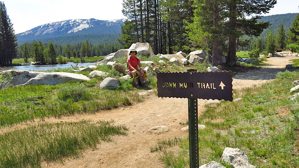 Carol and I hiked a short section of the John Mu Trail in Tuolumne Meadows.