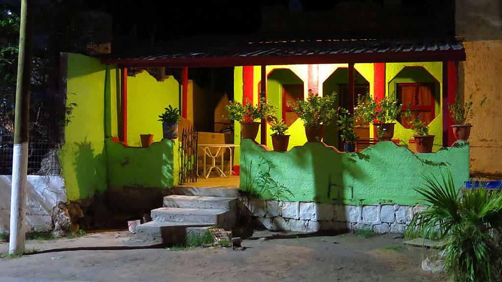 A colorful house on Calle Hildago.