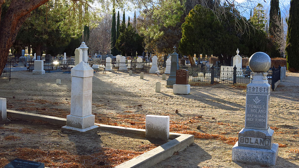 The Independence Cemetery -- a couple blocks from our motel containing former residents who were miners and ranchers and soldiers.