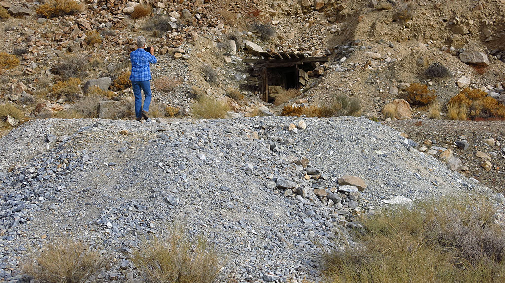 On the way back down Mazourka Canyon, we stopped to check out one of the many silver and lead mines in the area which had been worked for more than 100 years.