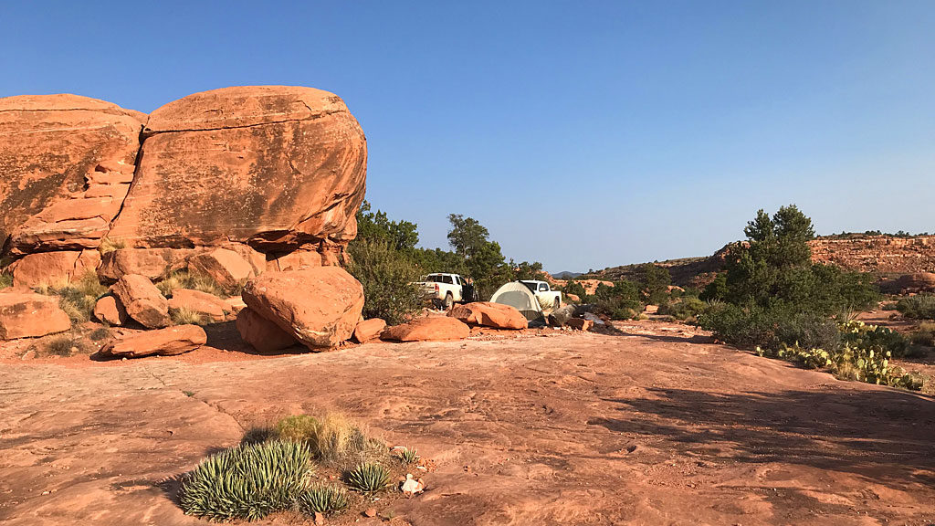 Our campsite #8 was fairly well hidden, but with the lack of other humans, it mattered little.