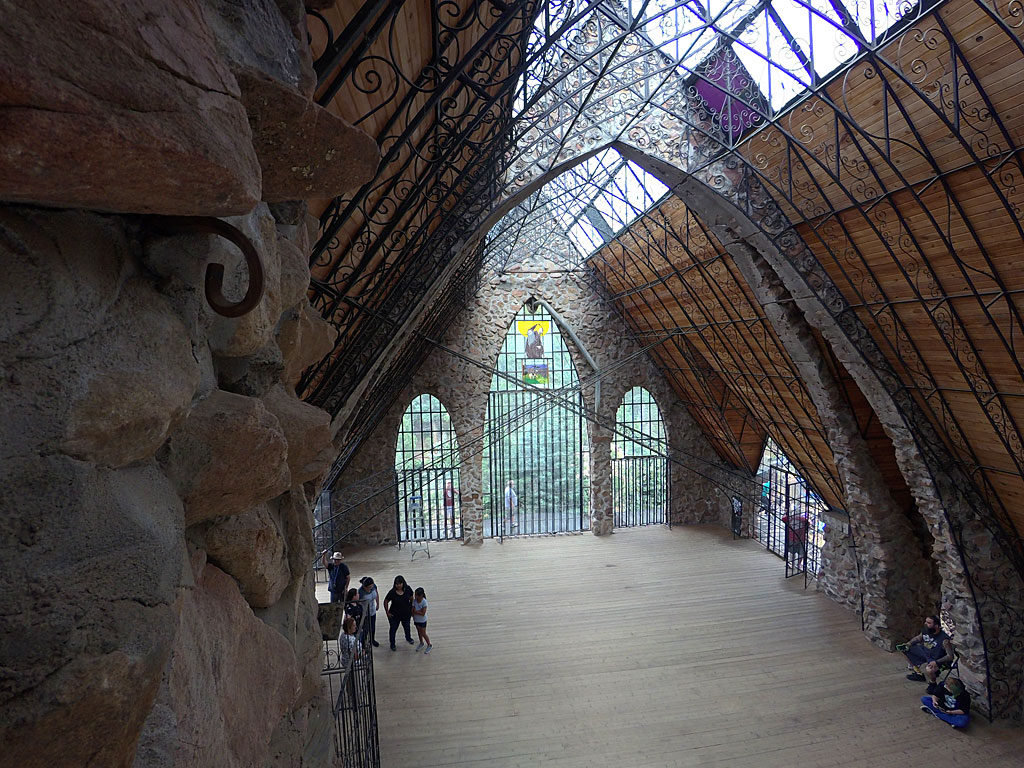 The Grand Ballroom shows off Bishop's wrought iron talents, a skill learned in his family's steel business in Pueblo.